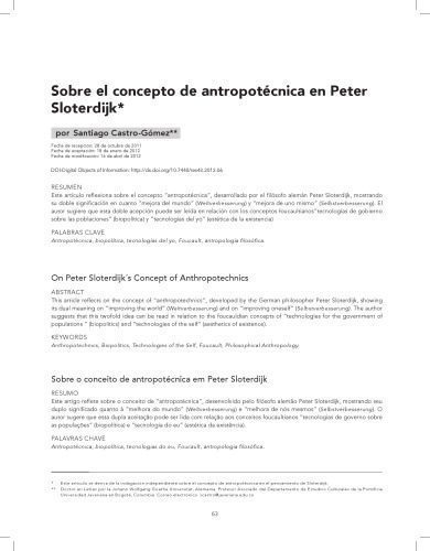 خرید و دانلود نسخه کامل کتاب Sobre el concepto de antropotécnica en Peter Sloterdijk (artículo)_68fe3b94d795b.jpeg خرید و دانلود نسخه کامل کتاب Sobre el concepto de antropotécnica en Peter Sloterdijk (artículo)