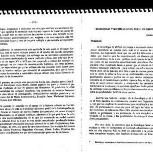 خرید و دانلود نسخه کامل کتاب Sociología y sociedad en el Perú: un esbozo histórico
