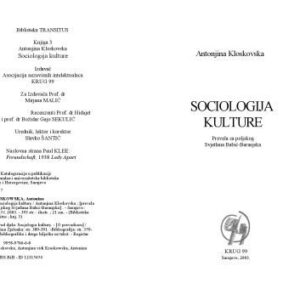 خرید و دانلود نسخه کامل کتاب Sociologija kulture