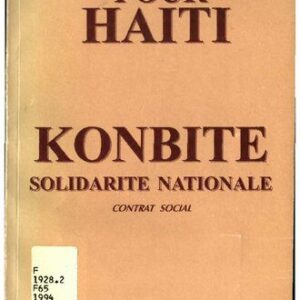 خرید و دانلود نسخه کامل کتاب Solution pour Haïti : Konbite Solidarité Nationale. Contrat social