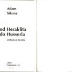 خرید و دانلود نسخه کامل کتاب Spotkania z Filozofią. Od Heraklita do Husserla