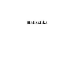 خرید و دانلود نسخه کامل کتاب Statisztika – Statisztikai módszerek a társadalomkutatásban