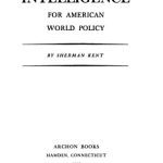 خرید و دانلود نسخه کامل کتاب Strategic Intelligence for American World Policy