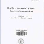 خرید و دانلود نسخه کامل کتاب Studia z socjologii emocji. Podręcznik akademicki