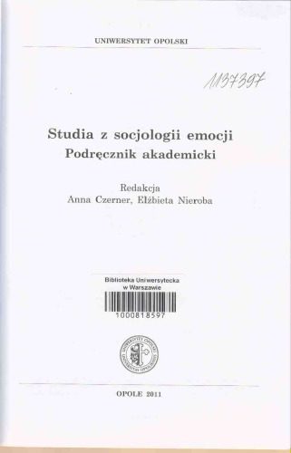 خرید و دانلود نسخه کامل کتاب Studia z socjologii emocji. Podręcznik akademicki_68f8a6ab22104.jpeg خرید و دانلود نسخه کامل کتاب Studia z socjologii emocji. Podręcznik akademicki