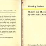خرید و دانلود نسخه کامل کتاب Studien zur Theologie des Ignatius von Antiochien