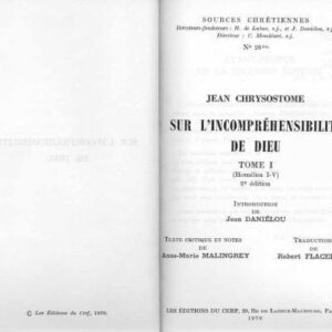 خرید و دانلود نسخه کامل کتاب Sur l’incomprehensibilite de Dieu