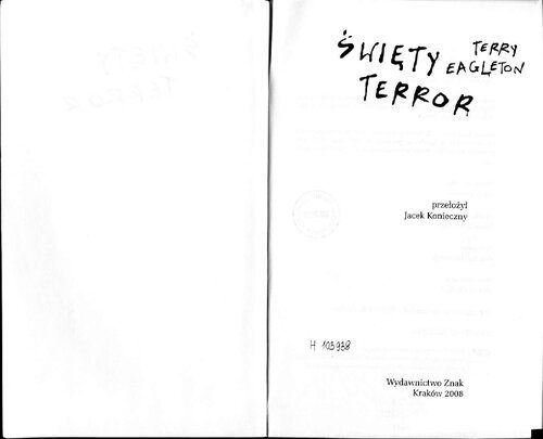 خرید و دانلود نسخه کامل کتاب Święty terror_68fc496dd512b.jpeg خرید و دانلود نسخه کامل کتاب Święty terror