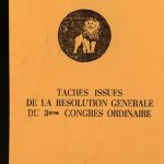 خرید و دانلود نسخه کامل کتاب Taches issues de la résolution générale du 3ème Congrès ordinaire