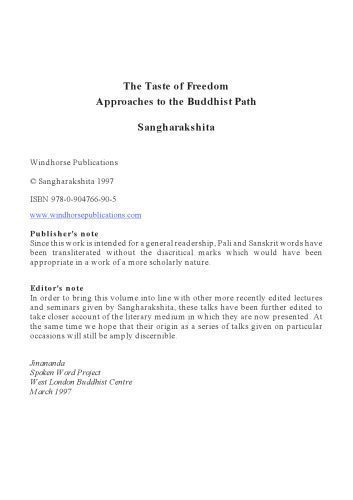 خرید و دانلود نسخه کامل کتاب Taste of Freedom: Approaches to the Buddhist Path_68e186afbaafd.jpeg خرید و دانلود نسخه کامل کتاب Taste of Freedom: Approaches to the Buddhist Path