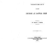 خرید و دانلود نسخه کامل کتاب Testimony to the Church at Battle Creek. 1872