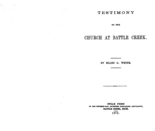 خرید و دانلود نسخه کامل کتاب Testimony to the Church at Battle Creek. 1872_68e230323eb8f.jpeg خرید و دانلود نسخه کامل کتاب Testimony to the Church at Battle Creek. 1872