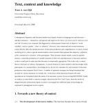 خرید و دانلود نسخه کامل کتاب Text, context and knowledge