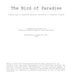 خرید و دانلود نسخه کامل کتاب The Bird of Paradise – A Manuscript of Channeled Material received by a Telepathic Channel – Presentation Folder for potential Literary Agent(s) & Publishers