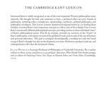 خرید و دانلود نسخه کامل کتاب The Cambridge Kant Lexicon