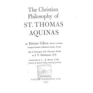 خرید و دانلود نسخه کامل کتاب The Christian Philosophy of St. Thomas Aquinas