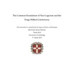 خرید و دانلود نسخه کامل کتاب The Common Foundation of Neo-Logicism and the Frege-Hilbert Controversy