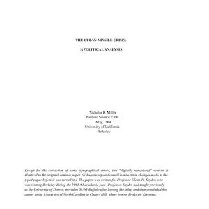 خرید و دانلود نسخه کامل کتاب The Cuban missile crisis: A political analysis