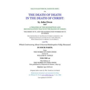 خرید و دانلود نسخه کامل کتاب The Death of Death in the Death of Christ
