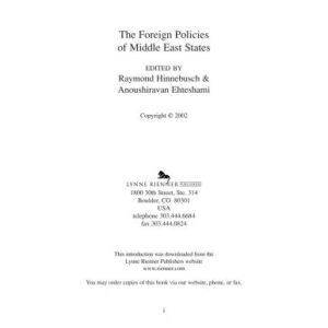 خرید و دانلود نسخه کامل کتاب The Foreign Policies of Middle East States