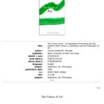 خرید و دانلود نسخه کامل کتاب The Future of Art: An Aesthetics of the New and the Sublime (S U N Y Series in Aesthetics and the Philosophy of Art)