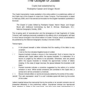 خرید و دانلود نسخه کامل کتاب The Gospel of Judas. Codex Tchacos