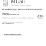 خرید و دانلود نسخه کامل کتاب The Great Divide Literacy, Nationalism, and the Communist Collapse