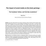 خرید و دانلود نسخه کامل کتاب The impact of social media on the Arab uprisings: The Facebook, Twitter, and YouTube revolutions?