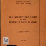 خرید و دانلود نسخه کامل کتاب The international policy of the Democratic Party of Guinea