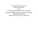 خرید و دانلود نسخه کامل کتاب The Law of One Book V: Personal Material – Fragments Omitted from the First Four Books