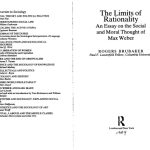 خرید و دانلود نسخه کامل کتاب The Limits of Rationality: An Essay on the Social and Moral Thought of Max Weber