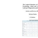 خرید و دانلود نسخه کامل کتاب The Logical Structure of Philosophy, Psychology, Mind and Language in Ludwig Wittgenstein and John Searle – Articles and Reviews 2006-2019 2nd Edition