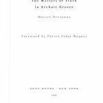 خرید و دانلود نسخه کامل کتاب The Masters of Truth in Archaic Greece