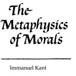 خرید و دانلود نسخه کامل کتاب The Metaphysics of Morals