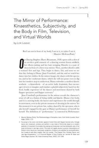 خرید و دانلود نسخه کامل کتاب The Mirror of Performance. Kinaesthetics, Subjectivity, and the Body in Film, Television, and Virtual Worlds_68e6525134d9f.jpeg خرید و دانلود نسخه کامل کتاب The Mirror of Performance. Kinaesthetics, Subjectivity, and the Body in Film, Television, and Virtual Worlds
