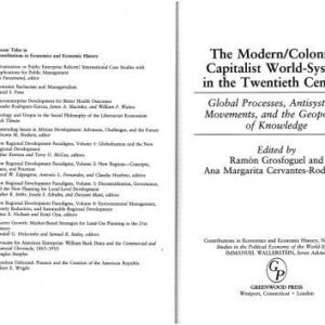 خرید و دانلود نسخه کامل کتاب The Modern Colonial Capitalist World-System in the Twentieth Century: Global Processes, Antisystemic Movements, and the Geopolitics of Knowledge