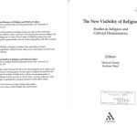 خرید و دانلود نسخه کامل کتاب The new visibility of religion : studies in religion and cultural hermeneutics