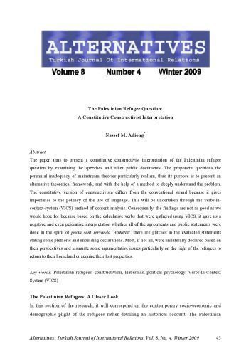خرید و دانلود نسخه کامل کتاب The Palestinian Refugee Question: A Constitutive Constructivist Interpretation_68f7b7aaaba70.jpeg خرید و دانلود نسخه کامل کتاب The Palestinian Refugee Question: A Constitutive Constructivist Interpretation