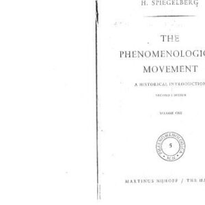 خرید و دانلود نسخه کامل کتاب The Phenomenological Movement: A Historical Introduction