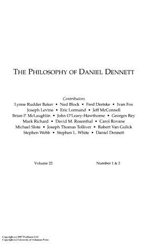 خرید و دانلود نسخه کامل کتاب The Philosophy of Daniel Dennett (Philosophical Topics, vol. 22, nrs. 1 & 2, Spring & Fall 1994)_68fd733e096d2.jpeg خرید و دانلود نسخه کامل کتاب The Philosophy of Daniel Dennett (Philosophical Topics, vol. 22, nrs. 1 & 2, Spring & Fall 1994)