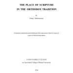 خرید و دانلود نسخه کامل کتاب The Place of Scripture in the Orthodox Tradition