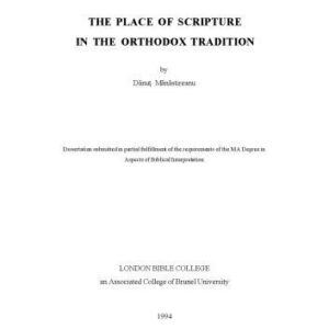 خرید و دانلود نسخه کامل کتاب The Place of Scripture in the Orthodox Tradition