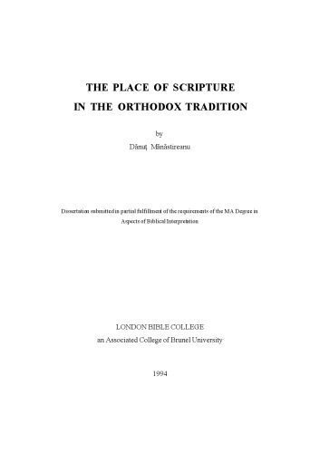 خرید و دانلود نسخه کامل کتاب The Place of Scripture in the Orthodox Tradition_68e249c16a678.jpeg خرید و دانلود نسخه کامل کتاب The Place of Scripture in the Orthodox Tradition