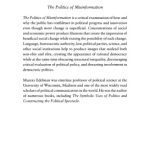 خرید و دانلود نسخه کامل کتاب The Politics of Misinformation (Communication, Society and Politics)