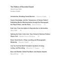 خرید و دانلود نسخه کامل کتاب The Politics of Recorded Sound (Social Text)