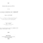 خرید و دانلود نسخه کامل کتاب The Probability of the Second Coming of Christ: About AD 1843