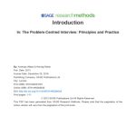 خرید و دانلود نسخه کامل کتاب The Problem-Centred Interview: Principles and Practice