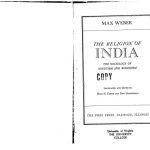 خرید و دانلود نسخه کامل کتاب The Religion of India: The Sociology of Hinduism and Buddhism