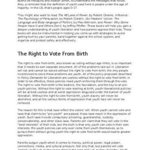 خرید و دانلود نسخه کامل کتاب The Right to Vote from Birth