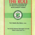 خرید و دانلود نسخه کامل کتاب The Role of Nigerian Universities in Development Vision